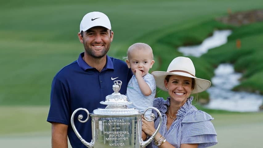 Golfer Scheffler takes a third major title on PGA Championship years after arrest