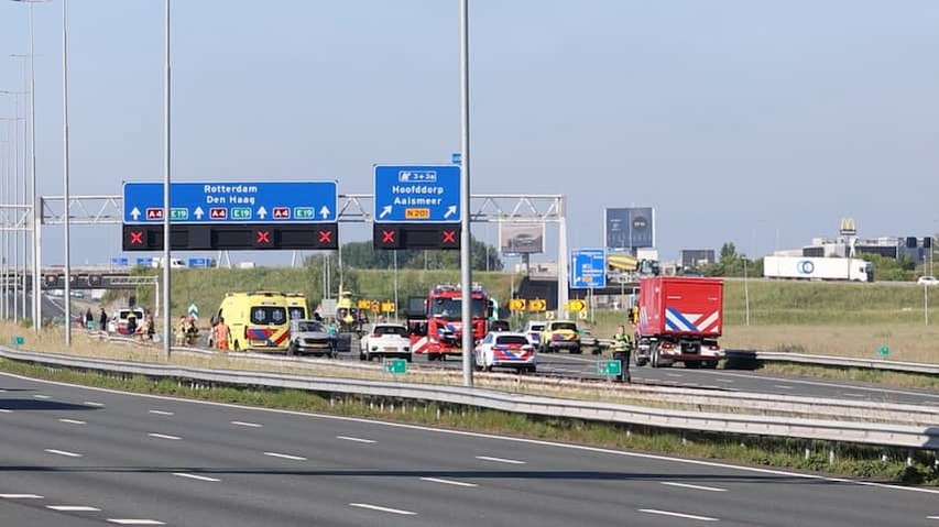 Multiple injured in accident on A4 at Schiphol
