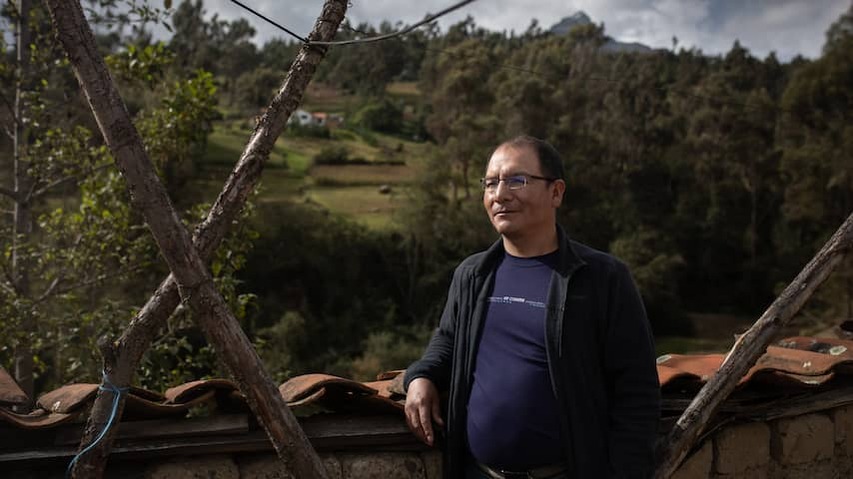 Saúl Luciano Lliuya in His Hometown.