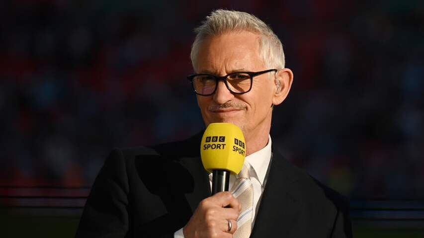 Gary Lineker Emotional with TV-shelf BBC program Match of the Day