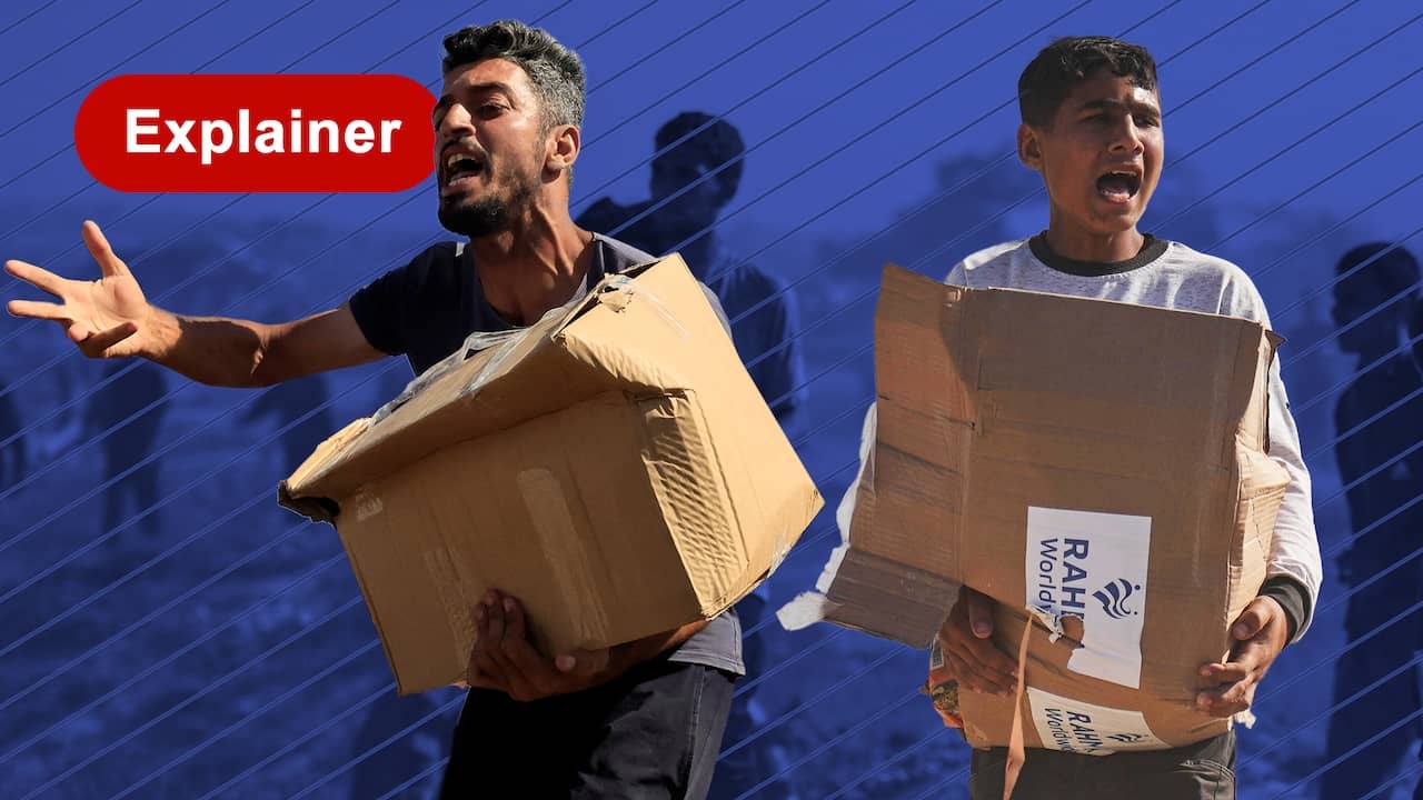 Image from Video: desperate Gazans hoped for food, but emergency aid became chaos