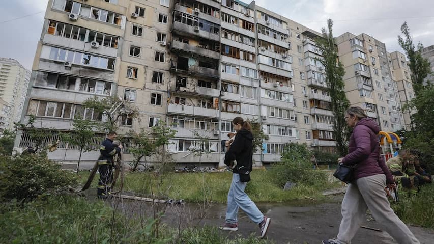 Multiple wounded after the largest Russian air raid on Ukraine in times