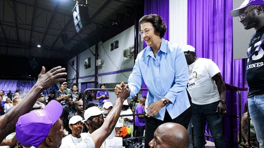 Former party Bouterse at the head at Nek-Aan-Nekrace in Surinamese elections