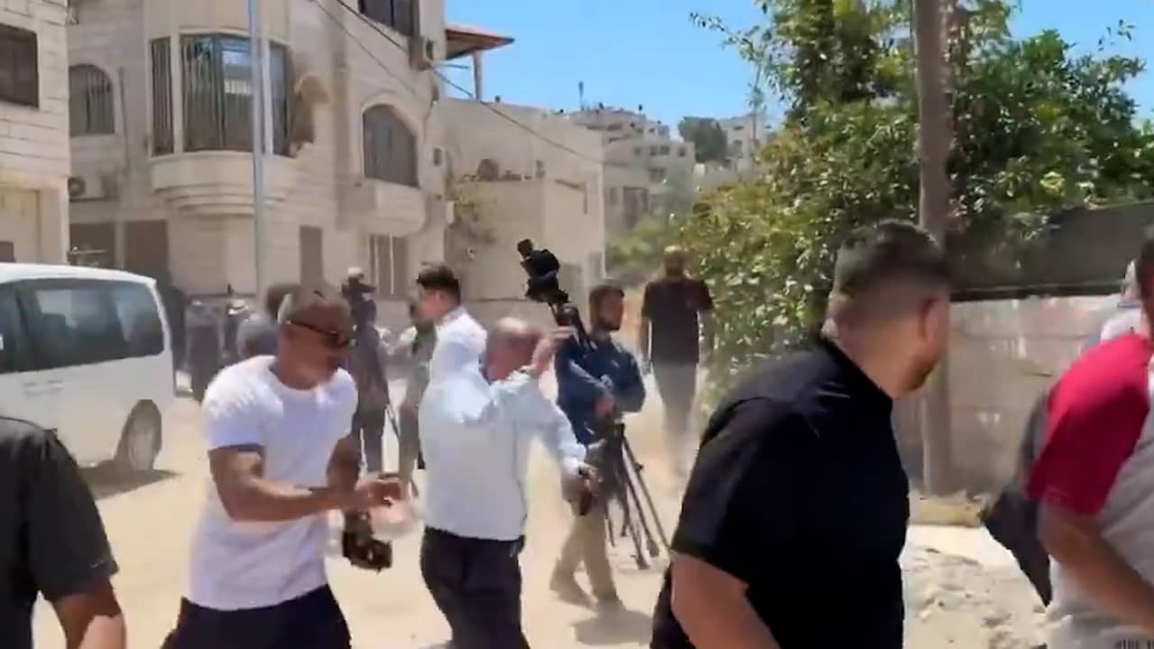Image from Video: Israel Shoots at Diplomats in West Bank