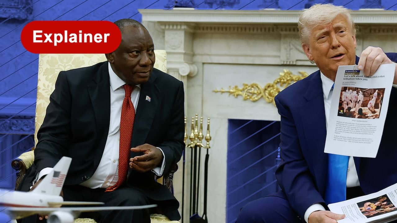 Image from Video: Fact Check of Trump's Images: This is what the President of South Africa had to see