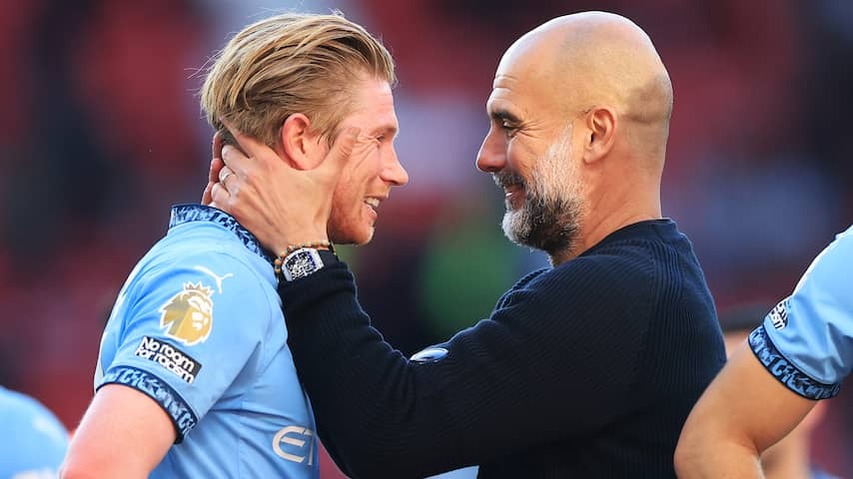 Guardiola is preparing for farewell De Bruyne: 'After Messi he is best passer'
