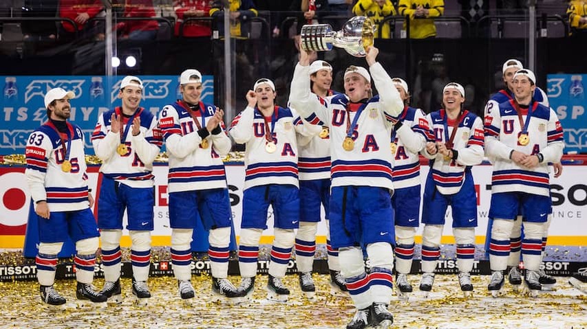 American ice hockey players conquer the title at World Cup for the first time in 92 years