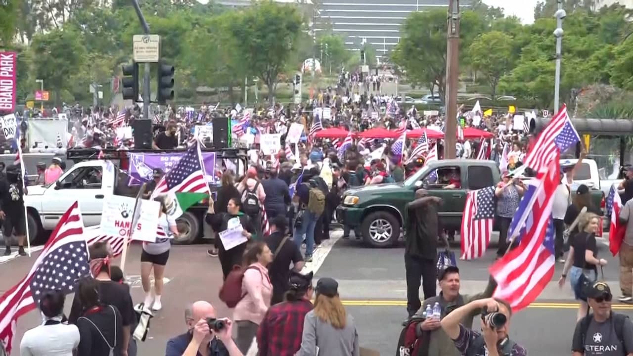Image from Video: Trump target of 'No Kings' protests throughout the US