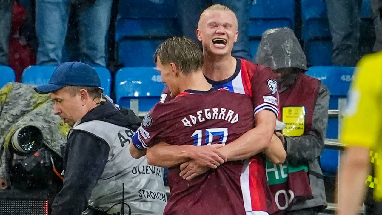 Image from video: Norway has no child to Italy, Haaland makes 3-0