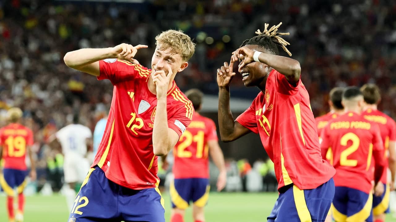 Image from Video: Spain Beats France in Spectacle with Nine Goals