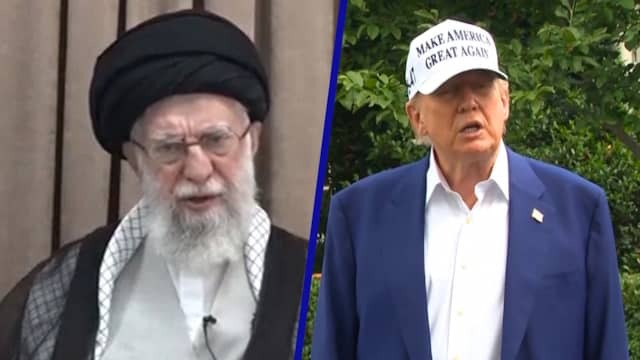 Image from video: Ayatollah refuses 'imposed peace', Trump wishes Iran good luck