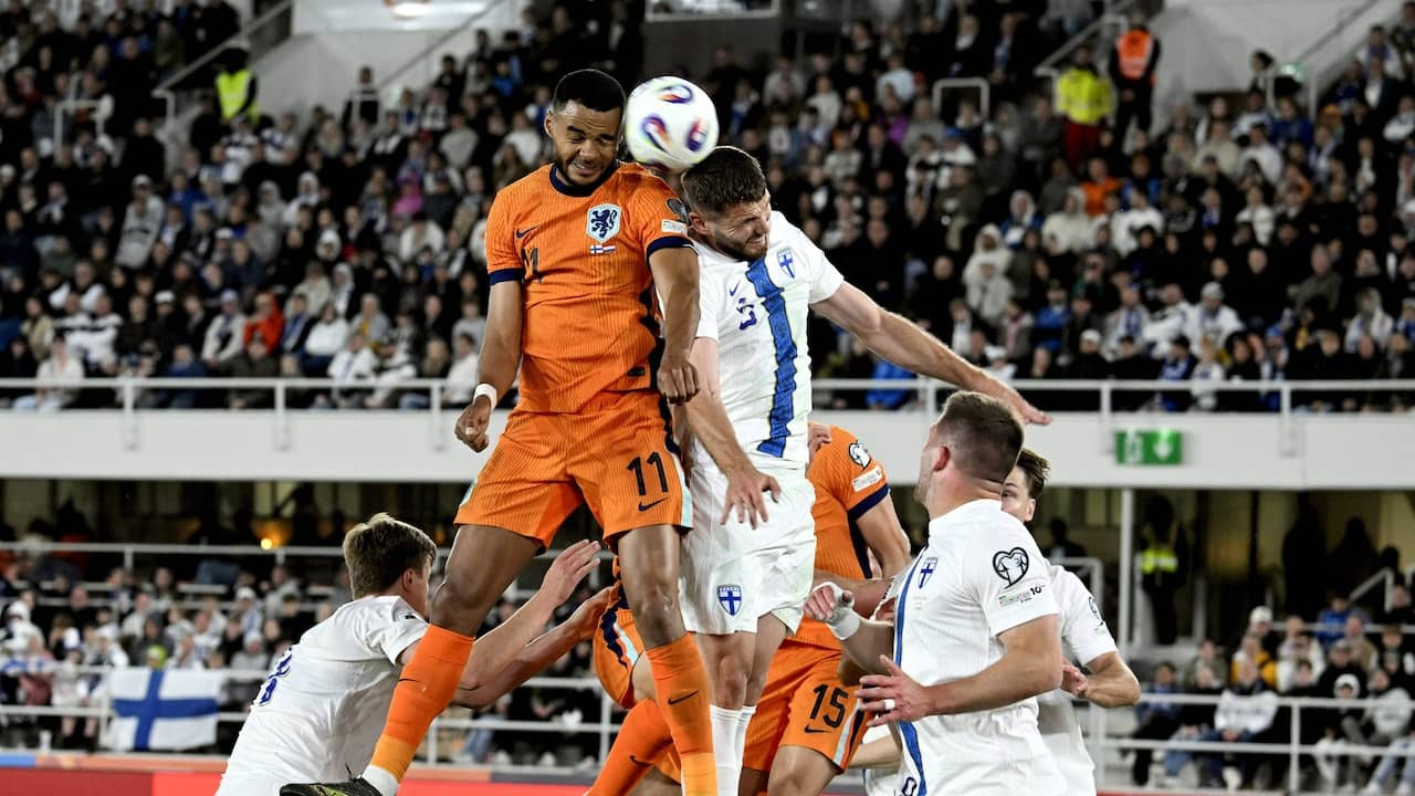 Image from video: The Netherlands with two goals easily along Finland