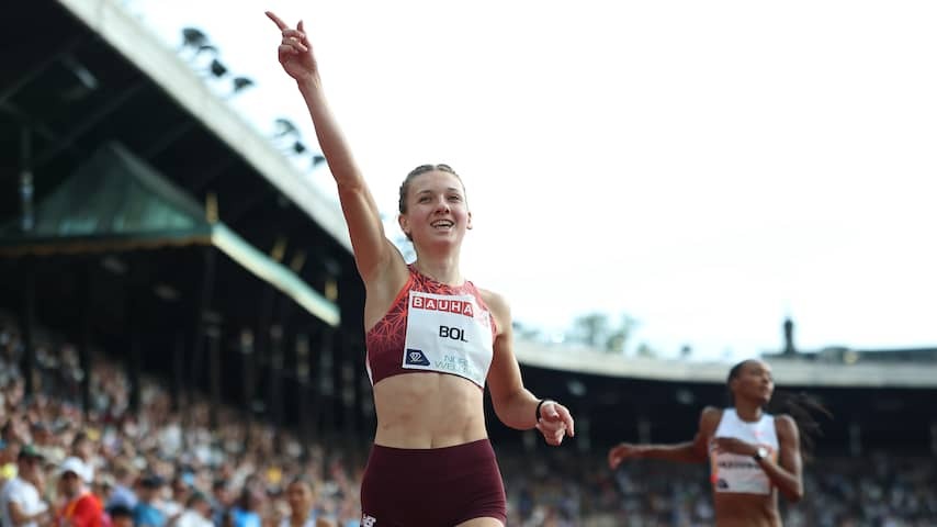 Femke Bol wins 400 hurdles at Diamond League in Stockholm in stadium record