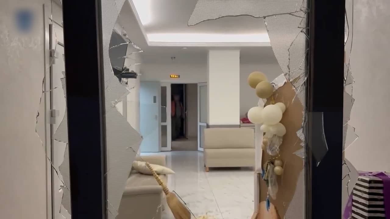 Image from Video: Ukrainian Maternity Clinic hit by Russian Attacks