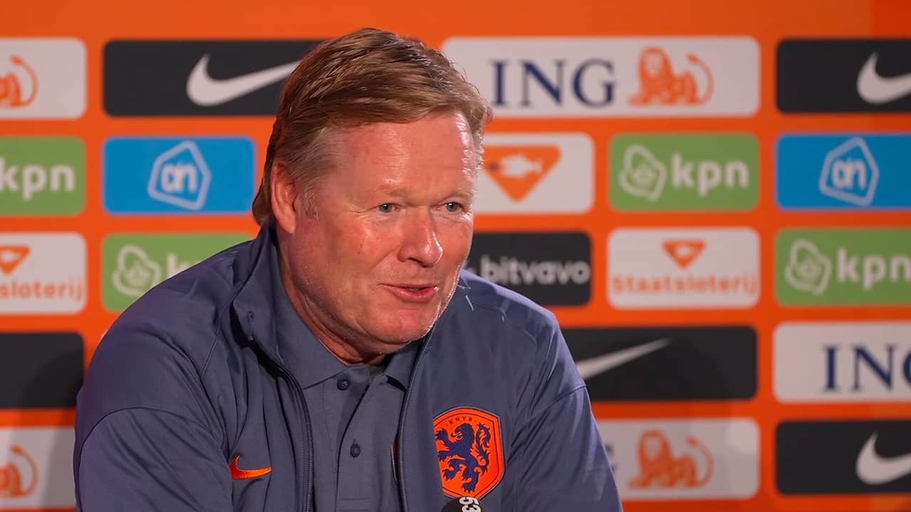 Image from video: 50th international match as a national coach: 'Very nice that it is in Groningen'