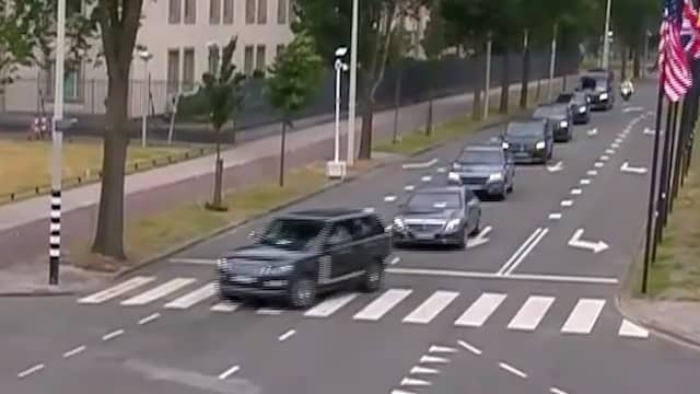 Image from Video: Zensky Arrives with Huge Procession at World Forum for Nato Summit
