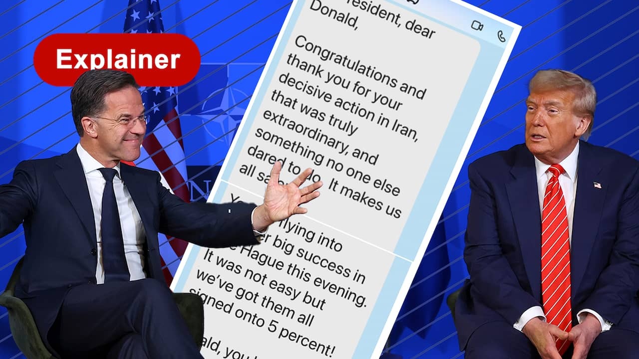 Image from Video: Criticized text Message Rutte Under the Microscope: This is how he handled Trump