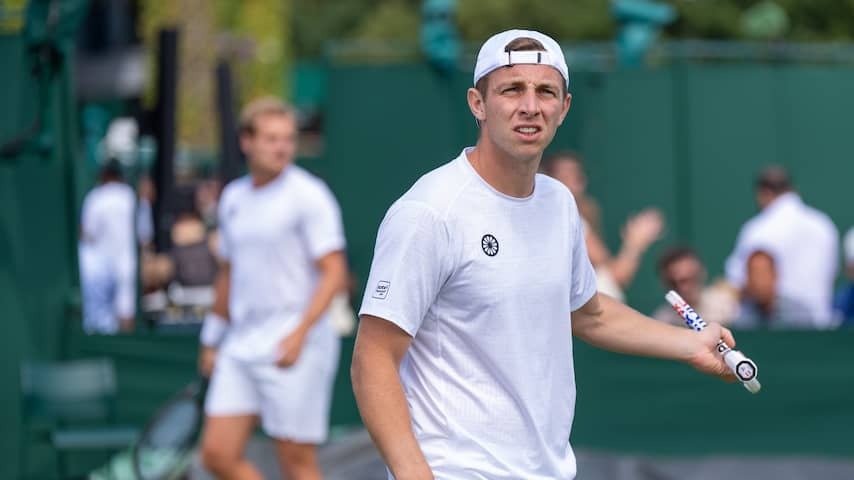Scheldende Griekspoor is surprised and is immediately ready at Wimbledon