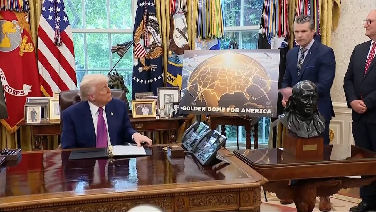 Image from Video: Trump announces rocketing weather system: 'We save everyone's life'