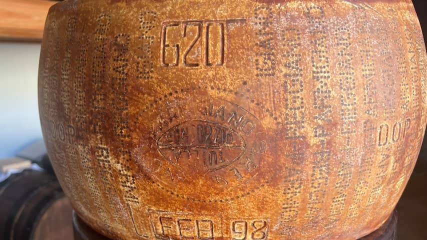 Piece Parmigiano Reggiano breaks record oldest Parmesan cheese in the world
