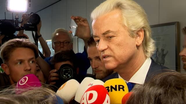 Image from Video: Wilders After Coalition Meeting: 'It Doesn't Look Good'