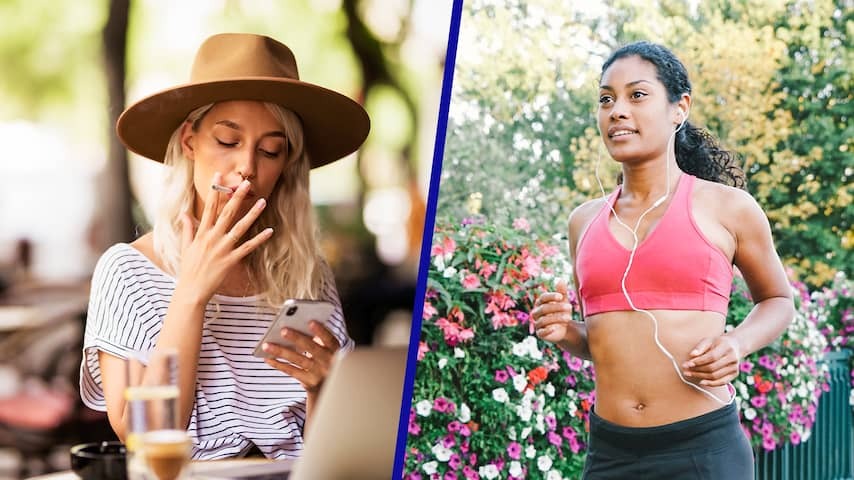 Amsterdammers move the most, but also learn a cigarette most often