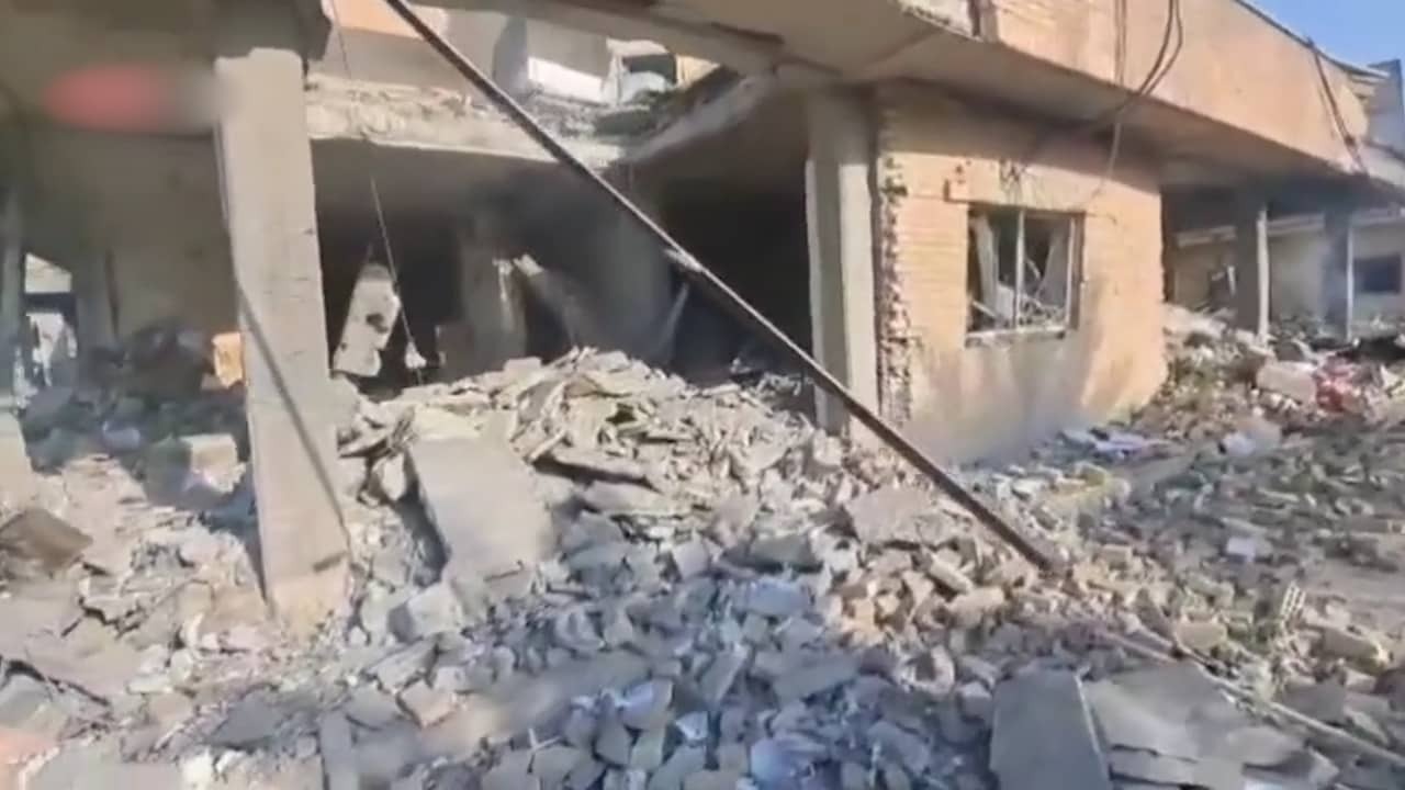 Image from video: Great havoc in Iran after rocket attacks Israel