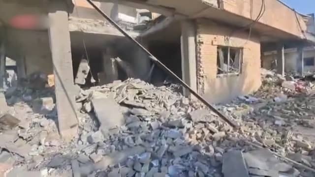 Image from video: Great havoc in Iran after rocket attacks Israel