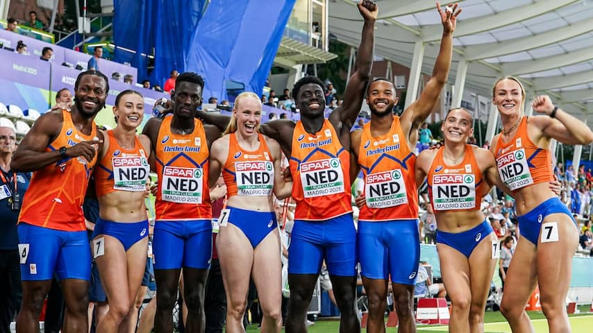 The Netherlands drops from place 1 to place 4 at EK Athletics, despite top times Visser