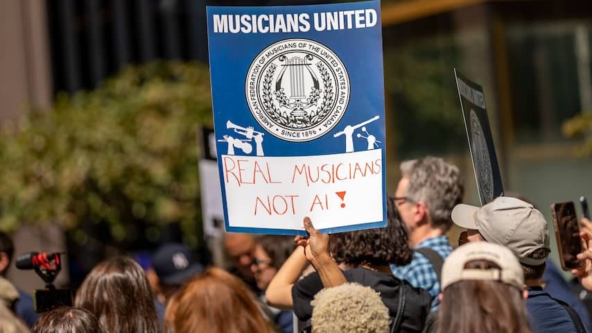Protest against AI music