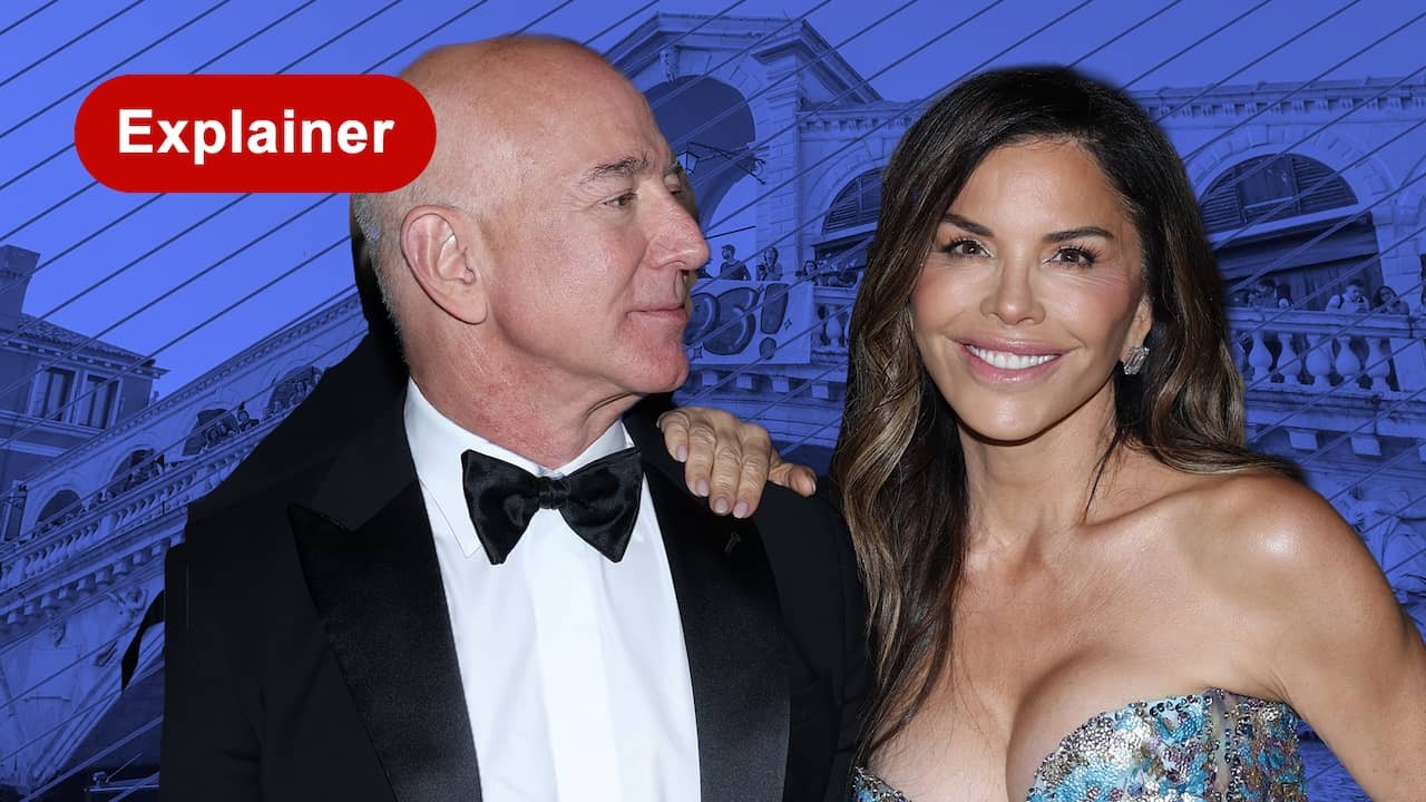 Image from Video: Commotion About Million-Dollar Wedding of Jeff Bezos: "Venice is not his!"