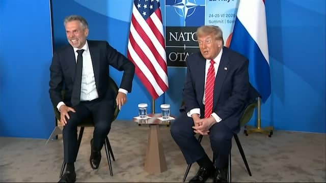 Image from video: Trump finds the Netherlands 'Fantastic'