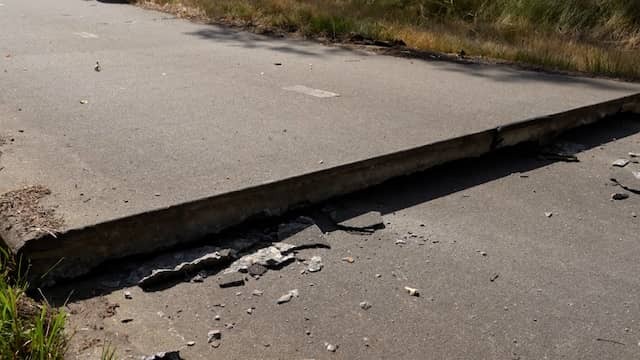 Image from Video: Cycle path comes up due to heat: cyclist seriously injured after Val
