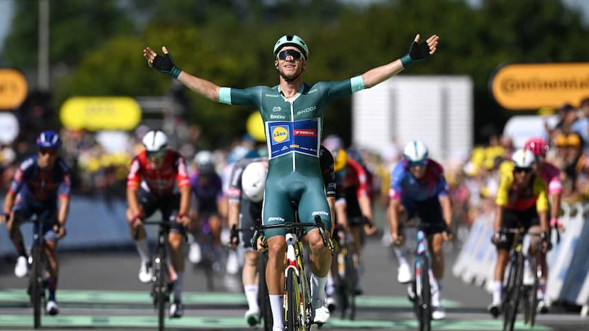 Milan beats Van Aert and makes a favorite role where with a win in the eighth Tour ride