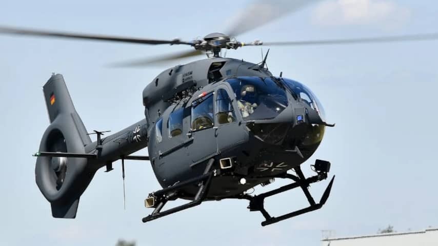 Two dead because German army helicopter crashes in the river during training flight