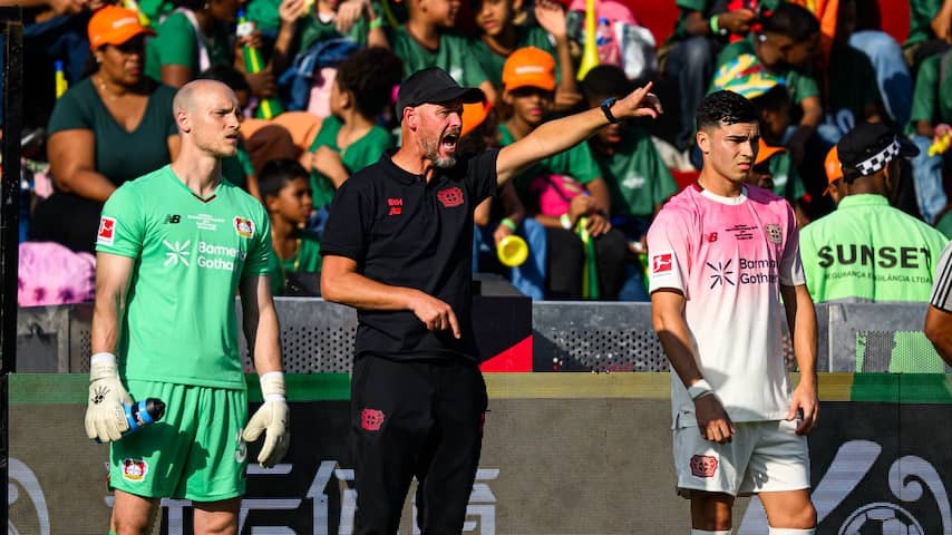 Dramatic unofficial debut Ten Hag: Leverkusen dried by youth team