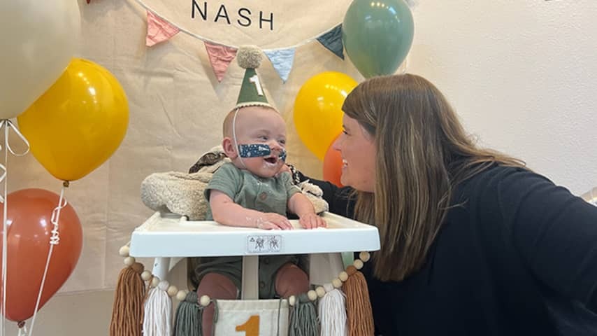 Early born baby ever celebrates first birthday: 'Our little go -getter'