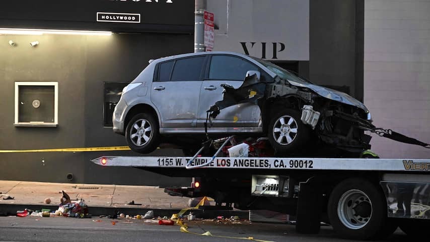 Driver collision Los Angeles shot, shooter on the run