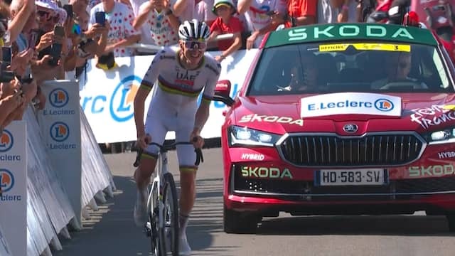 Image from Video: Pogacar Crushes Competition in First Mountain Stage Tour de France
