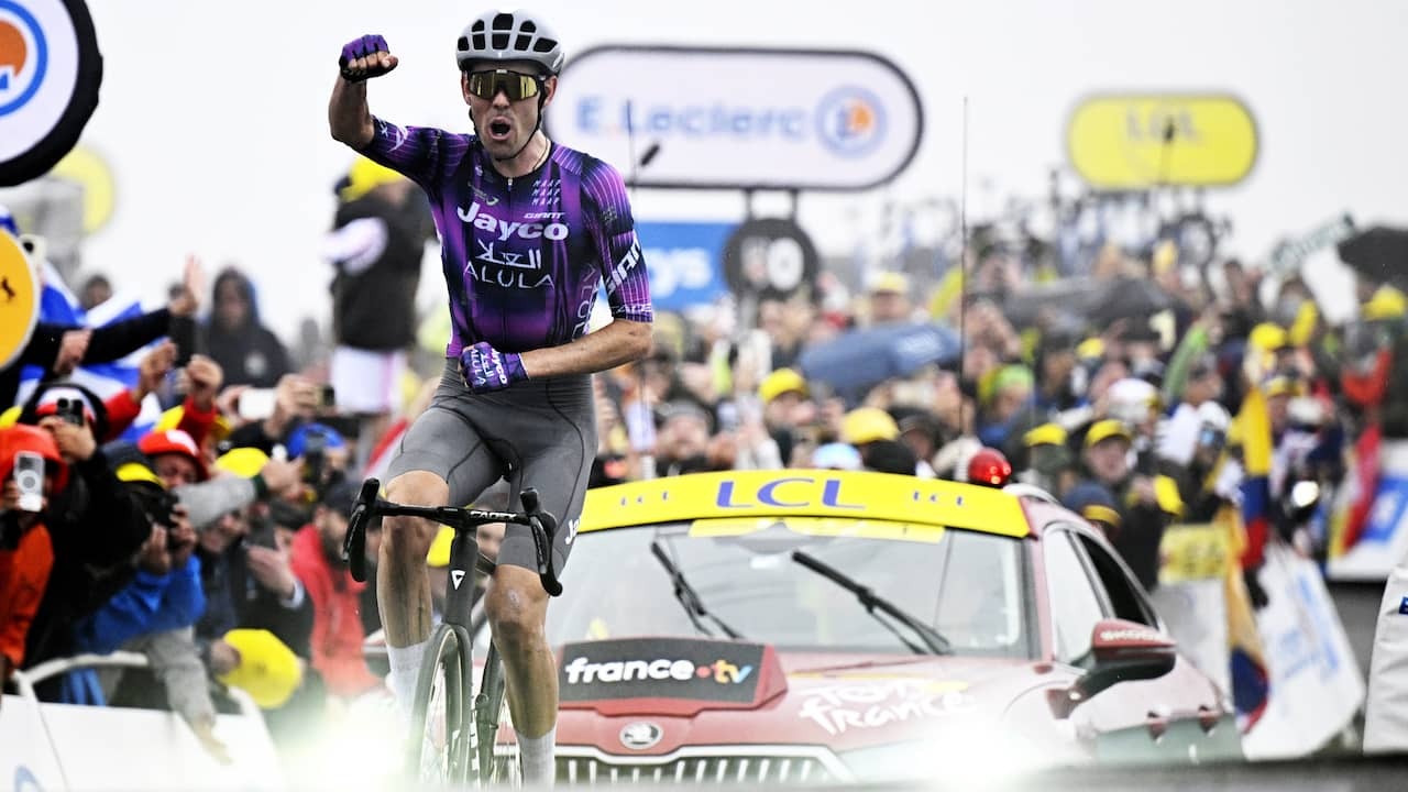 Image from Video: O'Connor wins tour-stage, Pogacar takes time on Vingegaard again