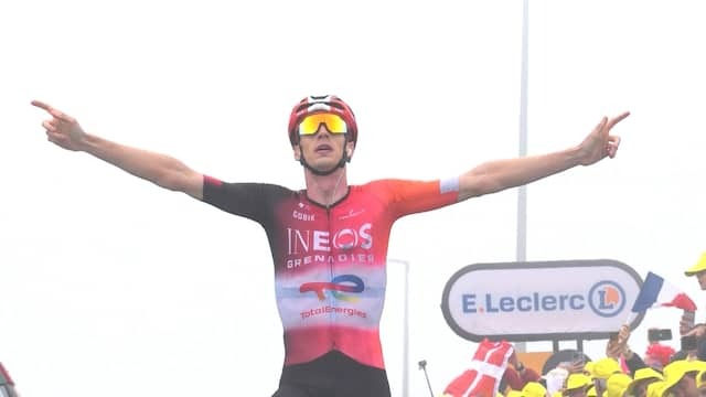 Image from Video: Arensman successfully completes great solo in Mistig Luchon superbagnères