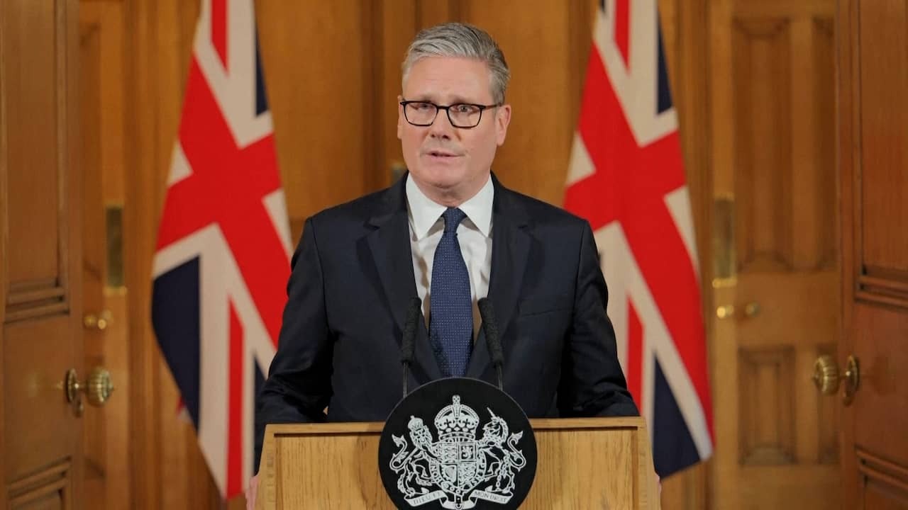 Image from video: View how starmer threats to recognize the Palestinian state
