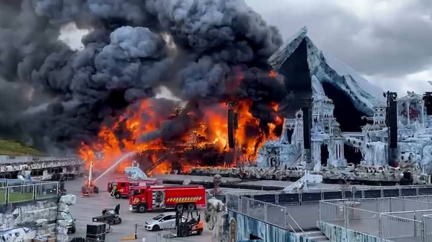 Main stage Tomorrowland completely burned down the day before the start festival