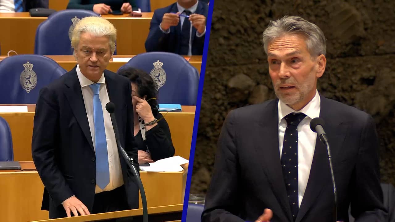 Image from Video: Wilders Dismisses Prime Minister Schoof's Reaction as 'Weak Sauce'