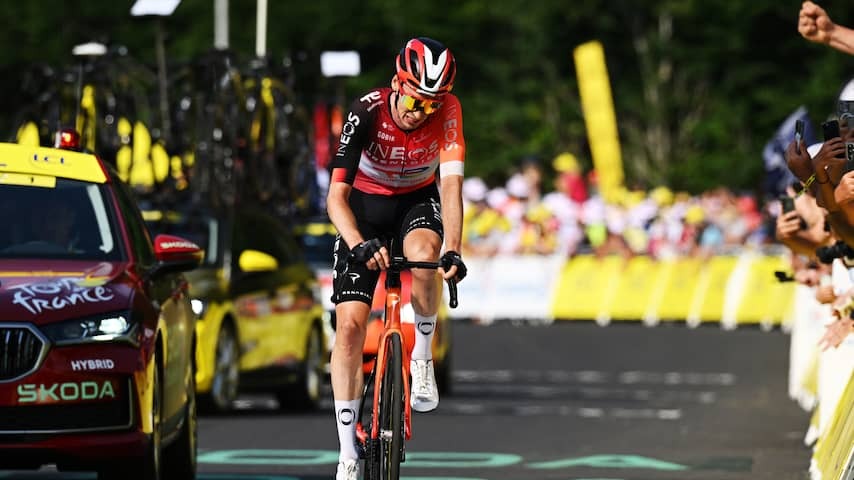 Arensman is just short of first stage win in Tour: 'I almost fell in the turns'