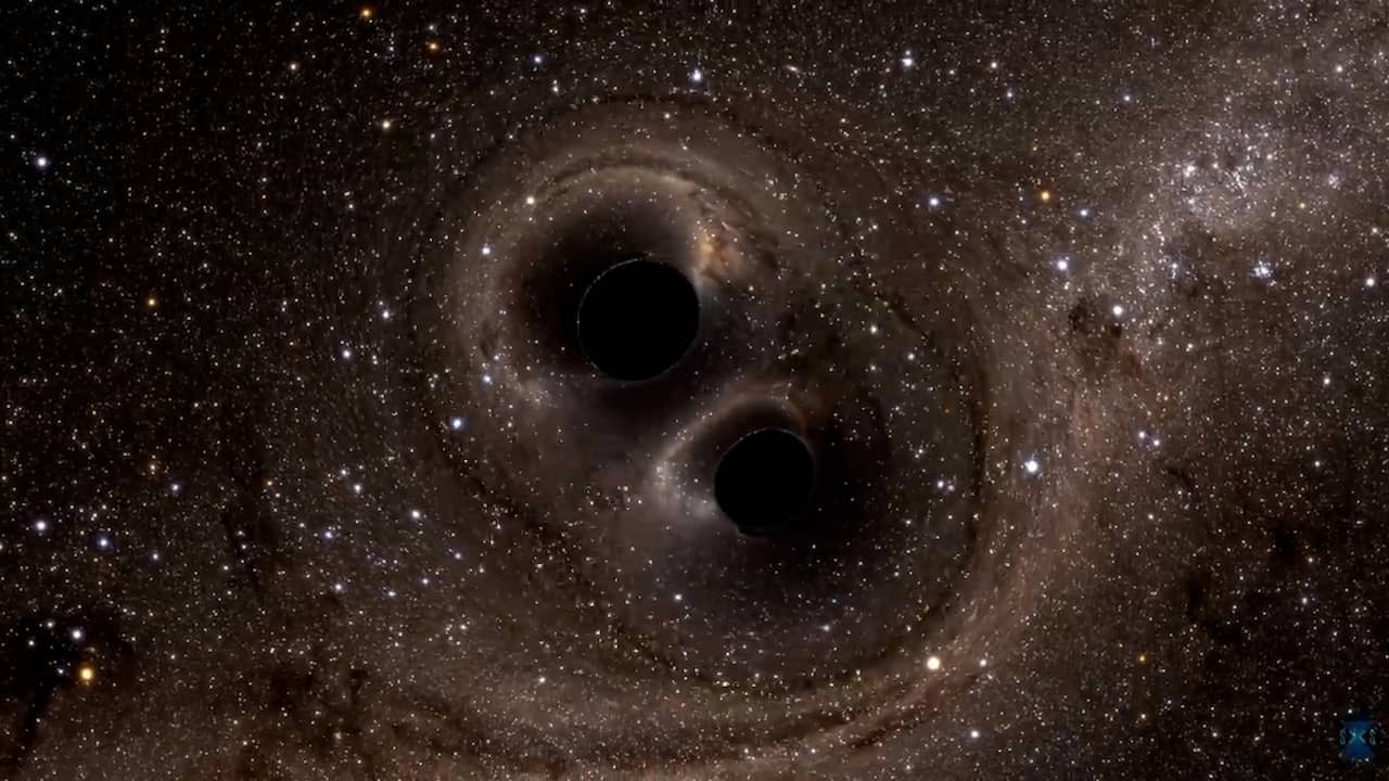 Image from Video: Simulation Shows How Black Holes Merge