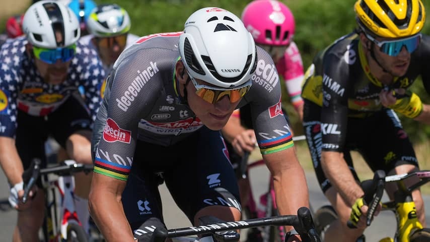 Van der Poel recovers yellow jersey in Tour with one second ahead of Pogacar