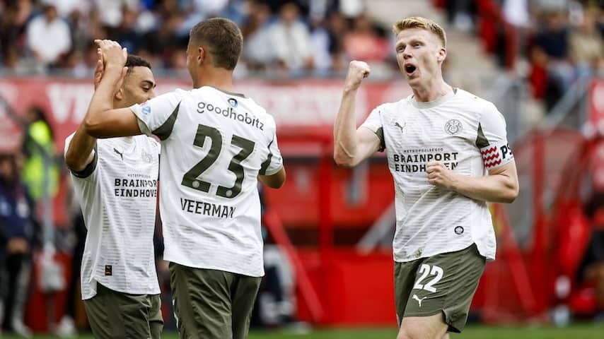 Partly due to its own goal, PSV does not make a mistake in duel with FC Twente