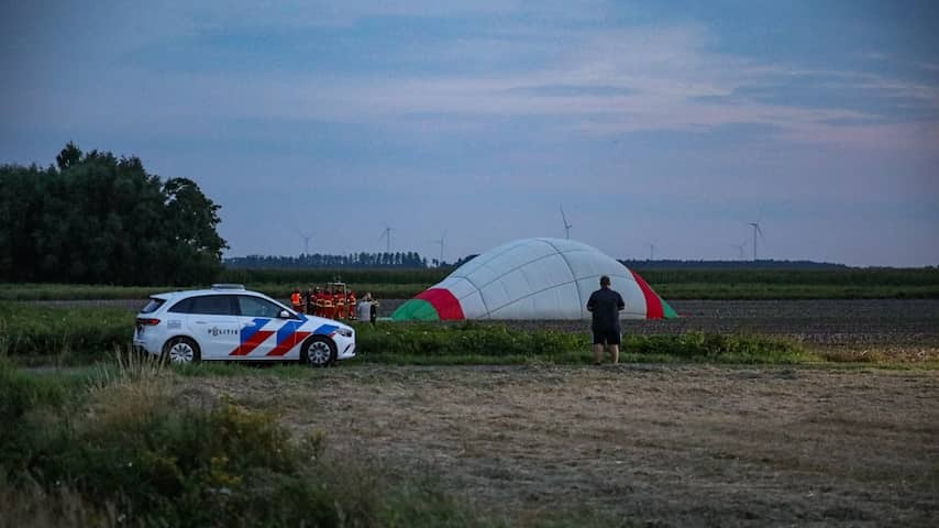 Injured after hard landing of hot air in Veendam, two others unharmed
