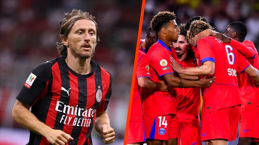 Modric makes his debut at cup win AC Milan, PSG starts season with economical victory